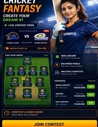 Delhibazar (delhi bazar satta king) fantasy cricket & matchday visual 3